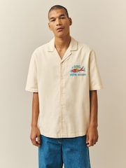 Ecru Keith Haring Print Short Sleeve Shirt - Image 2 of 10