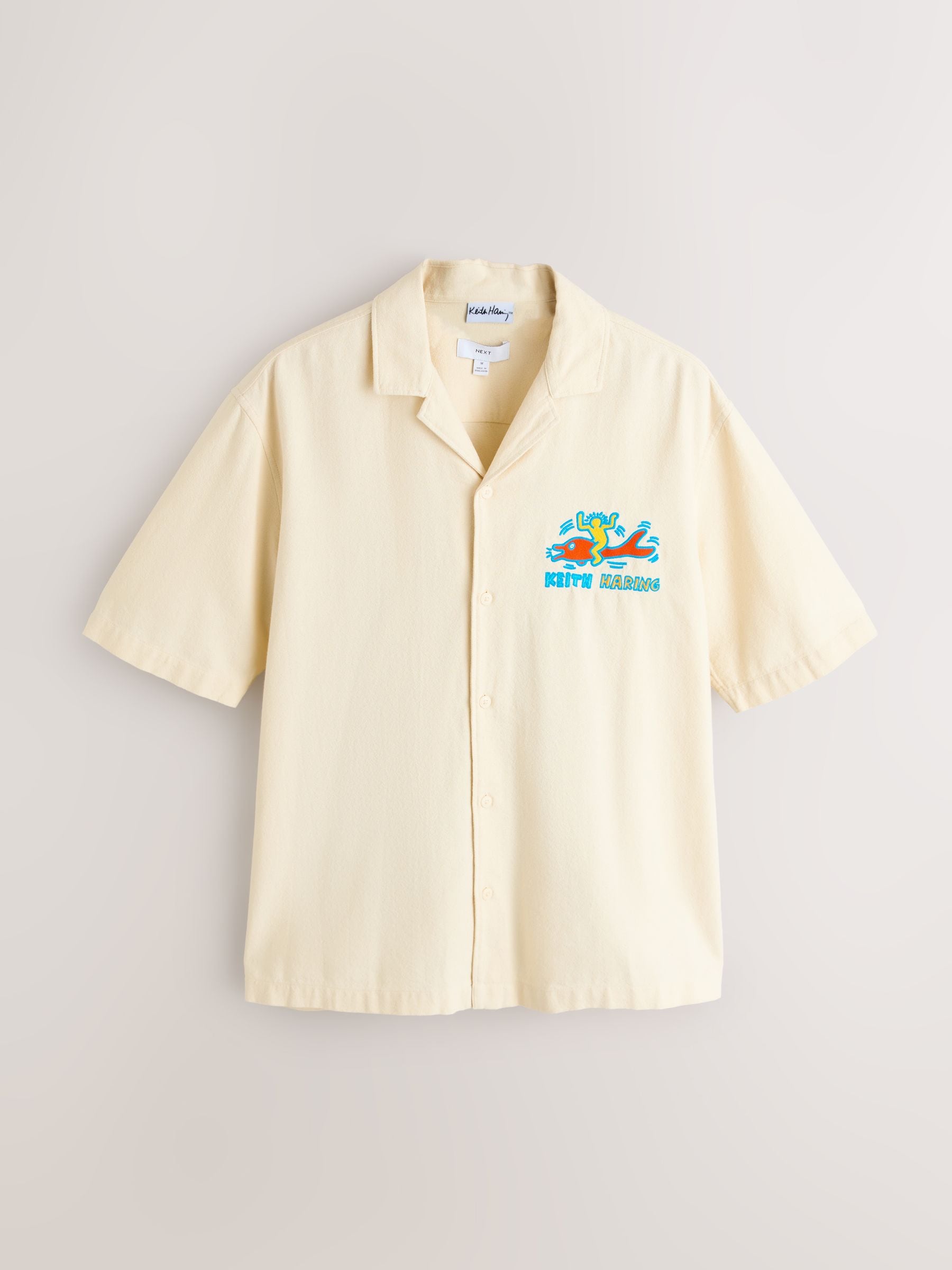 Comprar Ecru Keith Haring - Camisa de manga curta com estampado e