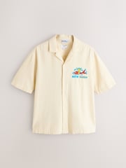 Ecru Keith Haring Print Short Sleeve Shirt - Image 8 of 10