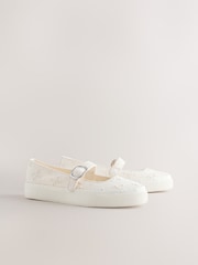 White Forever Comfort® Canvas Mary Jane Shoes - Image 3 of 3