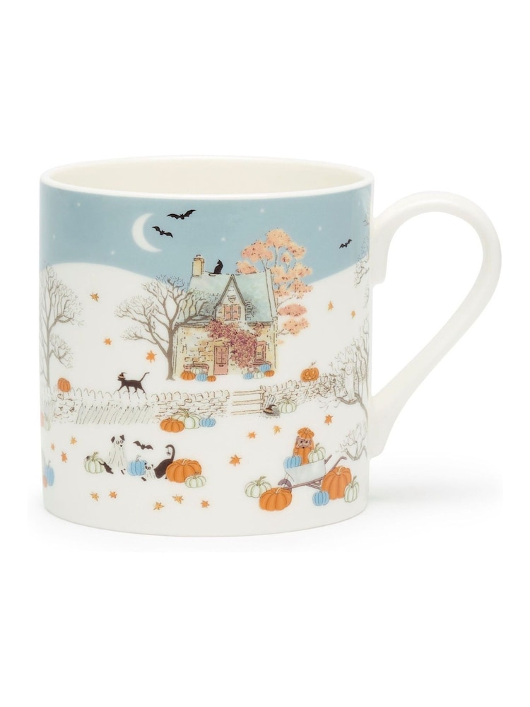 Sophie Allport Soft Teal Large Paws & Pumpkins - Image 3 of 3 Sophie Allport Soft Teal Large Paws & Pumpkins - Image 3 of 3