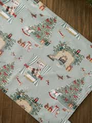 Sophie Allport Set of 2 Grey Blue Cosy Christmas Washable Placemats - Image 2 of 3
