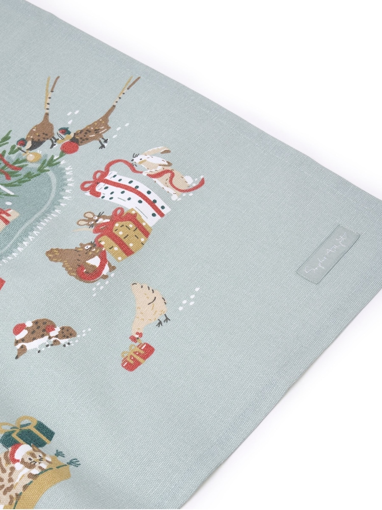 Sophie Allport Cosy Christmas Scene Tea Towel - Bild 2 von 2