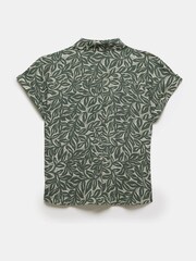 Mint Velvet Green Green Leaf Print Shirt - Image 7 of 7