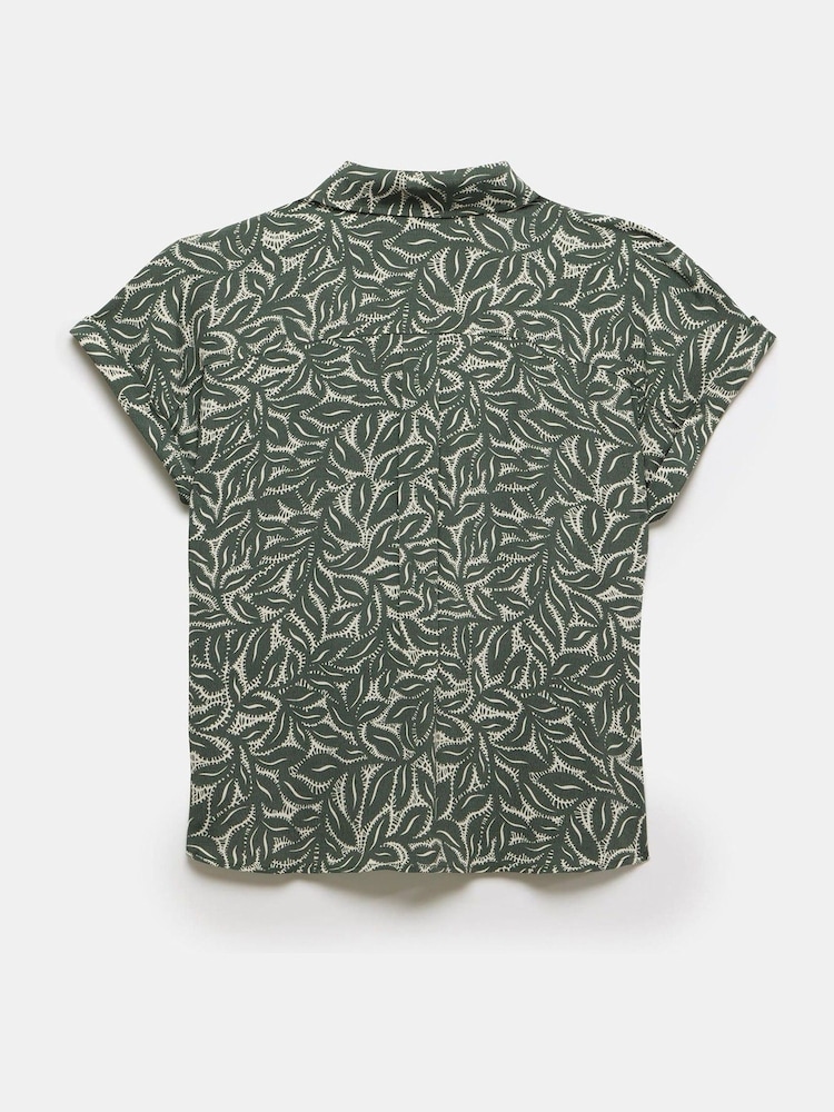 Mint Velvet Green Green Leaf Print Shirt - Image 7 of 7
