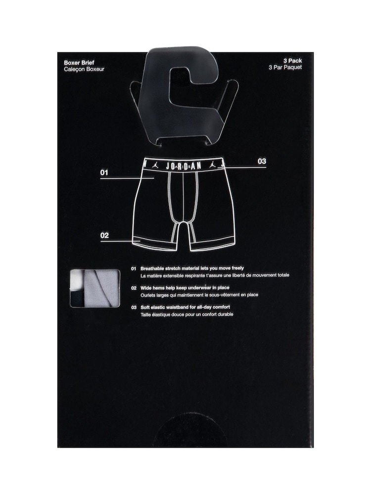 Jordan JHM Flight Cotton Core 3 Pack Boxers - Image 12 of 12