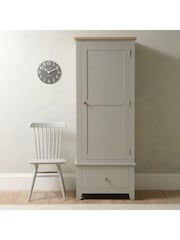 Cotswold Company Dove Grey Chester Single Wardrobe - Image 2 of 6