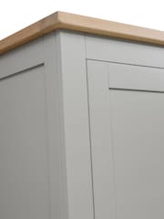 Cotswold Company Dove Grey Chester Single Wardrobe - Image 4 of 6