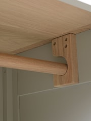 Cotswold Company Dove Grey Chester Single Wardrobe - Image 5 of 6