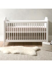 Cotswold Company Pure White Pensham Deluxe 3-In-1 Cot Bed - Image 1 of 6