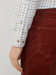 Hackett Tailored Fit Blue Flannel Tattersall Shirt - Image 6 of 7
