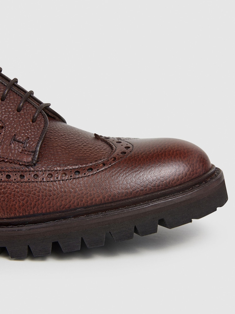 Hackett Sloane Brogue Leather Brown Shoes - Image 6 of 6 Hackett Sloane Brogue Leather Brown Shoes - Image 6 of 6