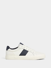 Hackett Blake Leather and Suede White Trainers - Image 1 of 6