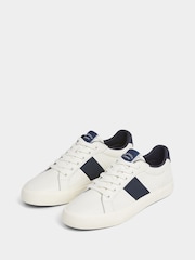 Hackett Blake Leather and Suede White Trainers - Image 2 of 6