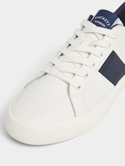 Hackett Blake Leather and Suede White Trainers - Image 6 of 6