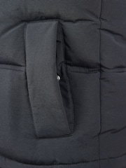 New Balance Black Baffle Hooded Puffer Vest - Image 5 of 6