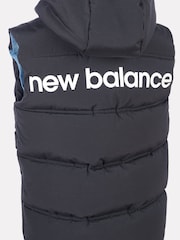 New Balance Black Baffle Hooded Puffer Vest - Image 6 of 6