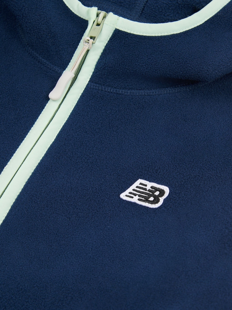 New Balance Blue Premium Fleece Jacket - Image 8 of 8