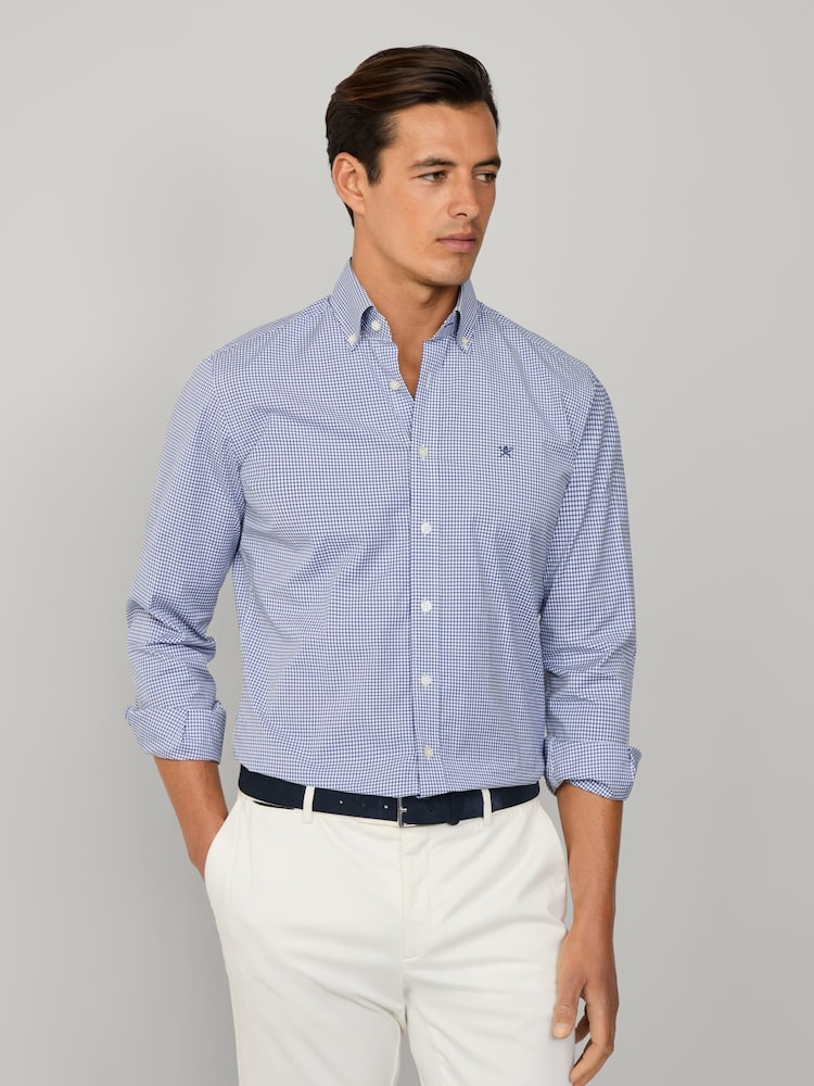 Hackett Tailored Fit Gingham Shirt - Image 1 of 7