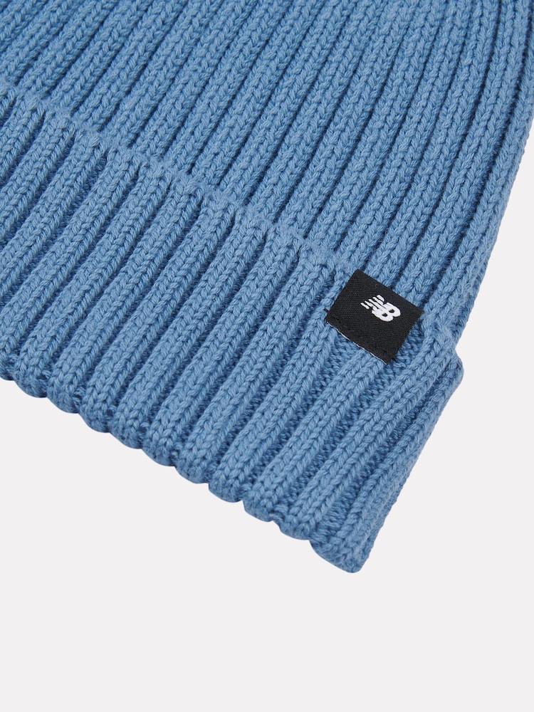 New Balance Shoreline Blue Tab Beanie Hat - Image 6 of 6 New Balance Shoreline Blue Tab Beanie Hat - Image 6 of 6