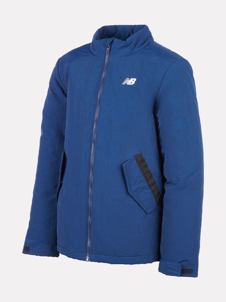New Balance Blue Wadded Funnel Jacket - Image 2 of 6 New Balance Blue Wadded Funnel Jacket - Image 2 of 6