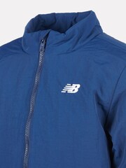 New Balance Blue Wadded Funnel Jacket - Image 4 of 6