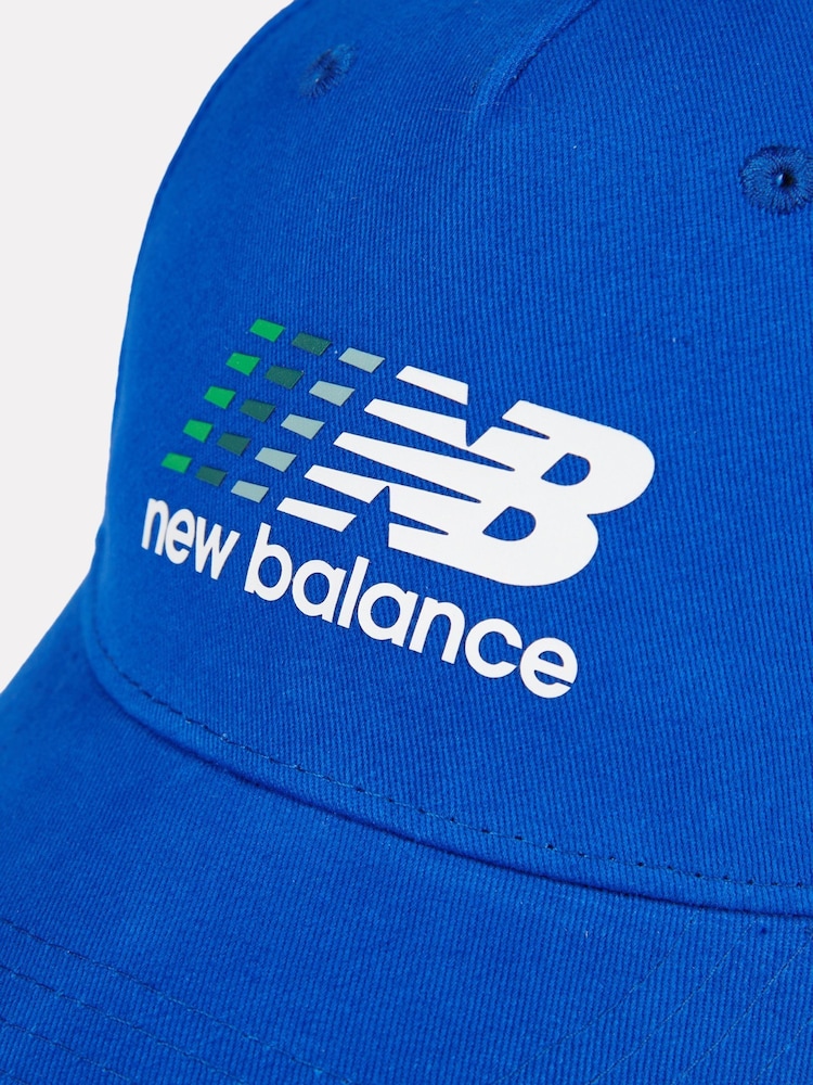 New Balance Blue Multi Colour Prong Graphic Cap - Image 3 of 3
