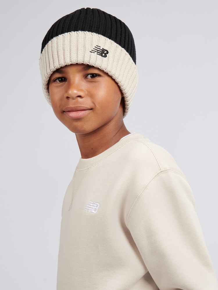 New Balance Black Contrast Beanie - Image 2 of 6