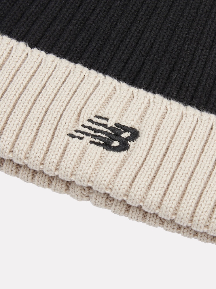 New Balance Black Contrast Beanie - Image 6 of 6 New Balance Black Contrast Beanie - Image 6 of 6