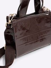 River Island Brown Mini Monogram Tote Bag - Image 4 of 6