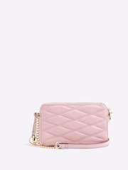 River Island Pink Quilted Cross-Body Bag - Image 2 of 6