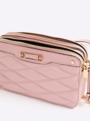 River Island Pink Quilted Cross-Body Bag - Image 5 of 6