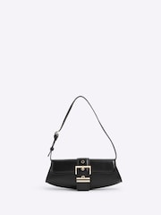 River Island Black Buckle Front Shoulder Bag - Image 1 of 6