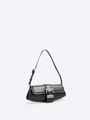 River Island Black Buckle Front Shoulder Bag - Image 3 of 6