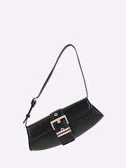 River Island Black Buckle Front Shoulder Bag - Image 4 of 6