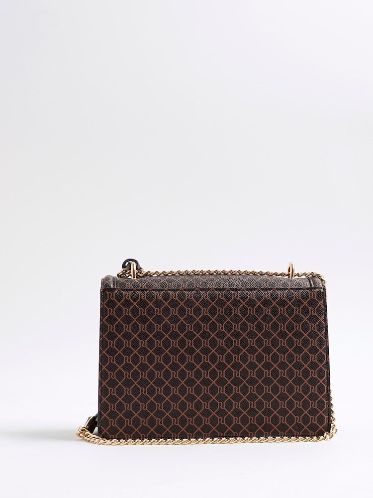 River Island Brown Morgan Seaford Floral Print Shoulder Bag - Image 2 of 6