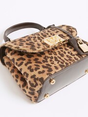 River Island Brown Leopard Print Tote Bag - Image 3 of 4