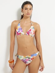 River Island Cream Tropical Print Bikini Set 2 Piece - Image 1 of 4