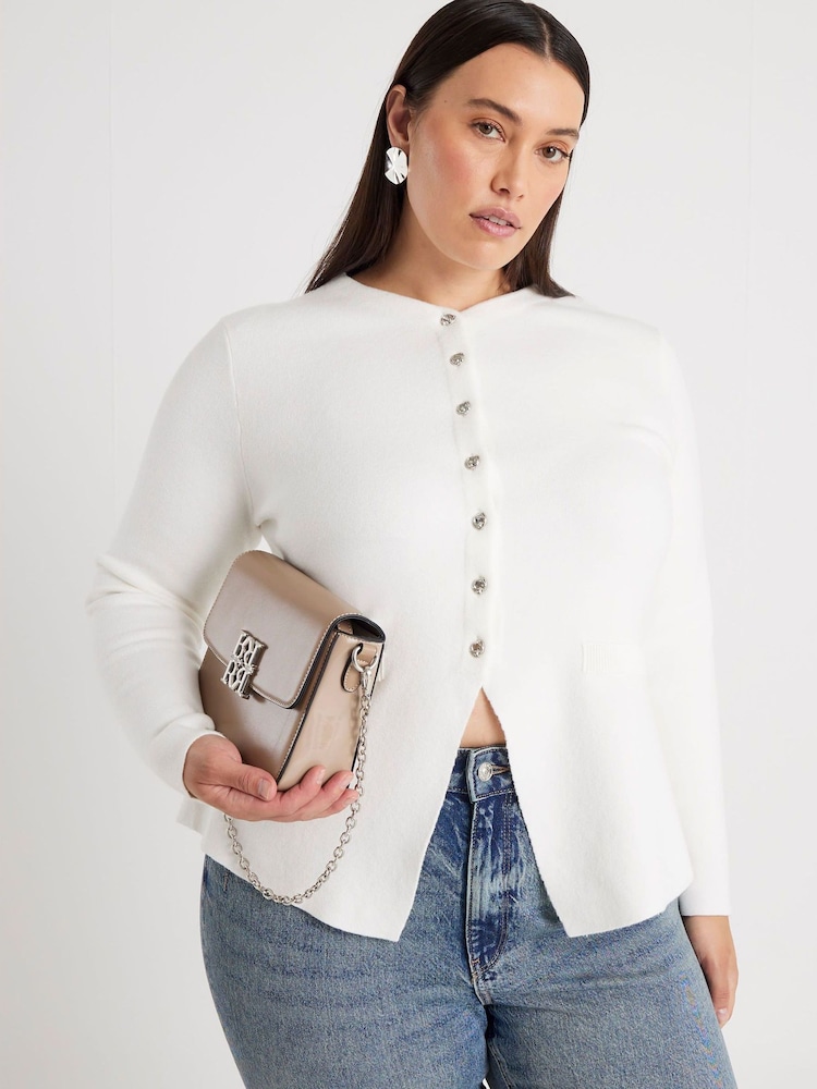 River Island pletena jopa z gumbi - Slika 1 iz 2