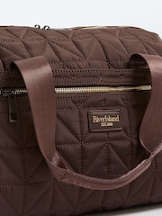 River Island Brown Quilted Holdall - Image 4 of 6