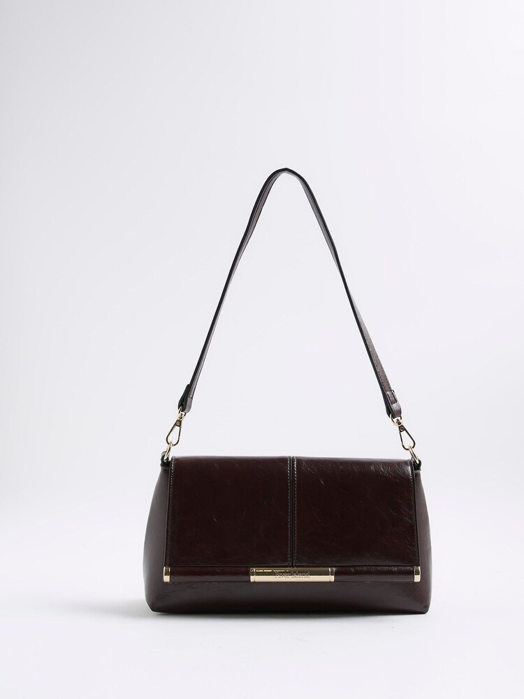 River Island Red Bar Front Clutch Bag - Image 1 of 5