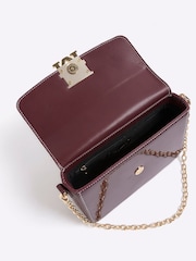 River Island Red Patent Satchel Bag - Image 4 of 5
