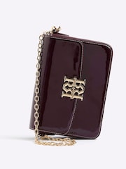 River Island Red Patent Satchel Bag - Image 5 of 5