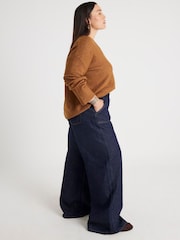 River Island Blue Tailored Baggy Jeans - Image 2 of 5