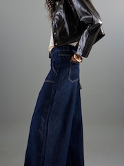 River Island Blue Tailored Baggy Jeans - Image 3 of 5