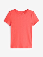 Gap Red Cotton Short Sleeve Crew Neck T-Shirt - Image 1 of 3