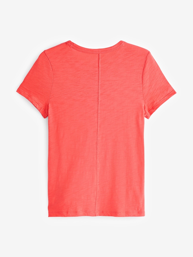 Gap Red Cotton Short Sleeve Crew Neck T-Shirt - Image 2 of 3