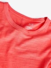 Gap Red Cotton Short Sleeve Crew Neck T-Shirt - Image 3 of 3