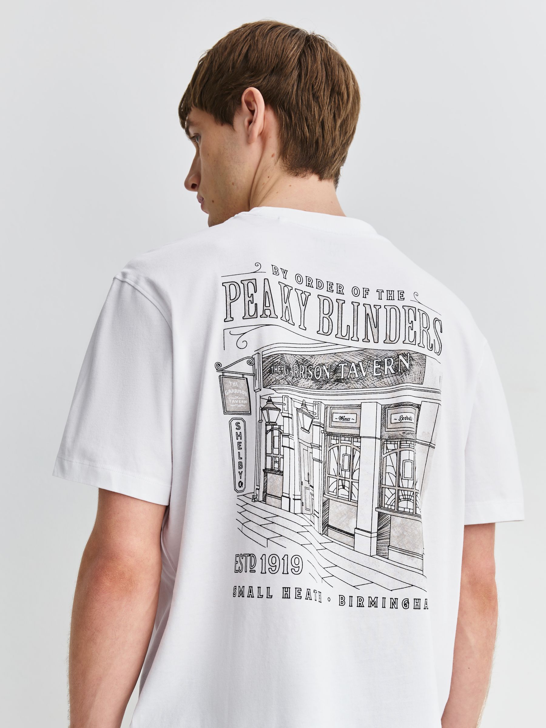 Next：日本 ホワイト - Peaky Blinders Tシャツ from Next Japan