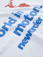 White New Order Relaxed Fit Band Graphic Print T-Shirt - Image 8 of 8